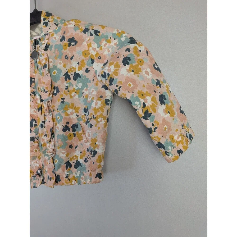 Tommy Bahama Coat Baby Girl 18 Months Pink Floral Zip Lightweight Jacket 18m